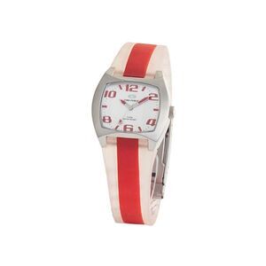 Time Force Red Rubber Sport Women's Watch